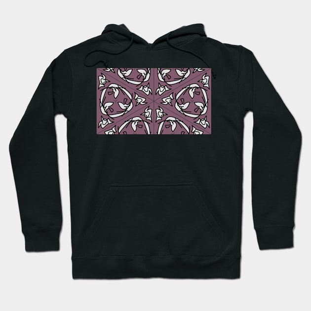 squiggle flight cycle abstract pattern Hoodie by davidscohen
